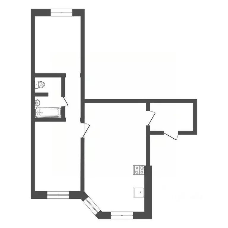 2-к кв. Тульская область, Тула ул. Хворостухина, 25 (65.0 м) - Фото 1
