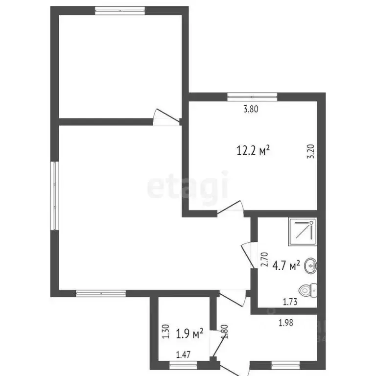 Дом в Тюменская область, Тюменский район, д. Якуши  (60 м) - Фото 1