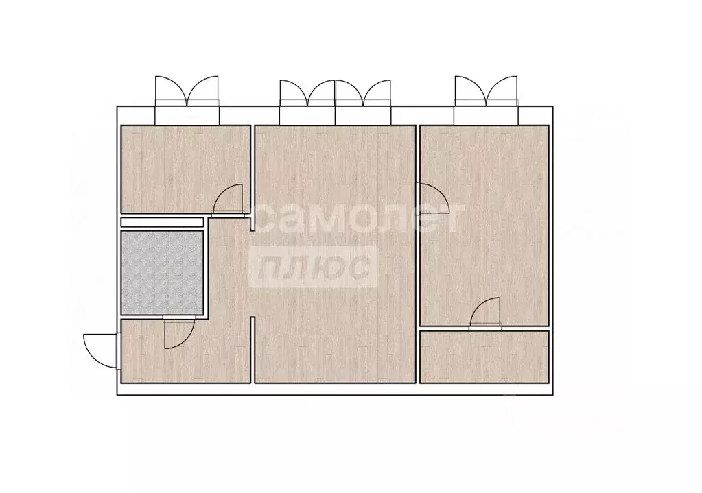 2-к кв. Тюменская область, Тюмень Текстильная ул., 15 (45.1 м) - Фото 2