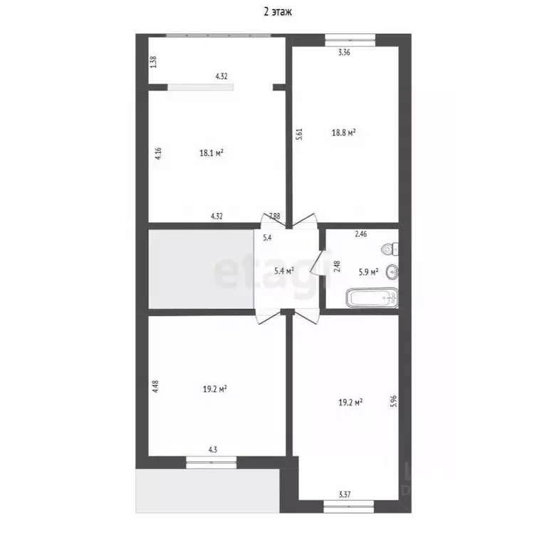 Таунхаус в Ямало-Ненецкий АО, Новый Уренгой Строителей мкр, 6к3 (181 ... - Фото 2