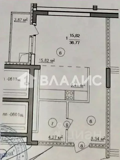 1-к кв. Башкортостан, Уфа ул. Островского, 14 (36.6 м) - Фото 2