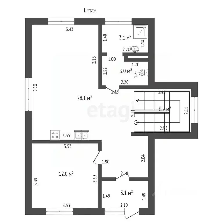 Дом в Пермский край, Пермский муниципальный округ, с. Култаево ул. ... - Фото 2