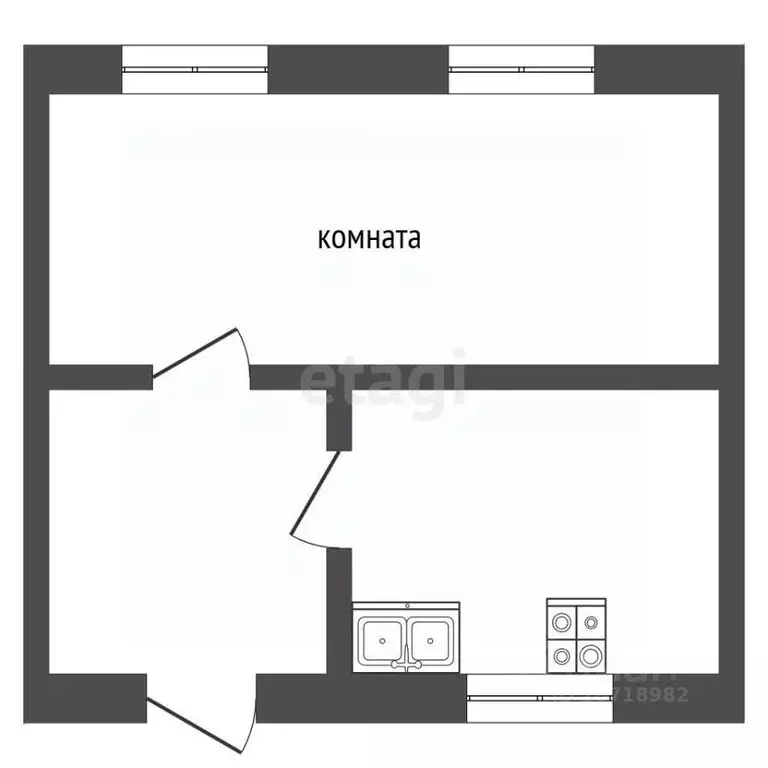 2-к кв. Камчатский край, Елизовский муниципальный округ, с. Коряки ул. ... - Фото 2