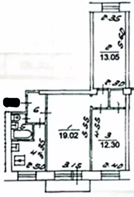 3-комнатная квартира: Москва, Кутузовский проспект, 9к1 (55.6 м) - Фото 1
