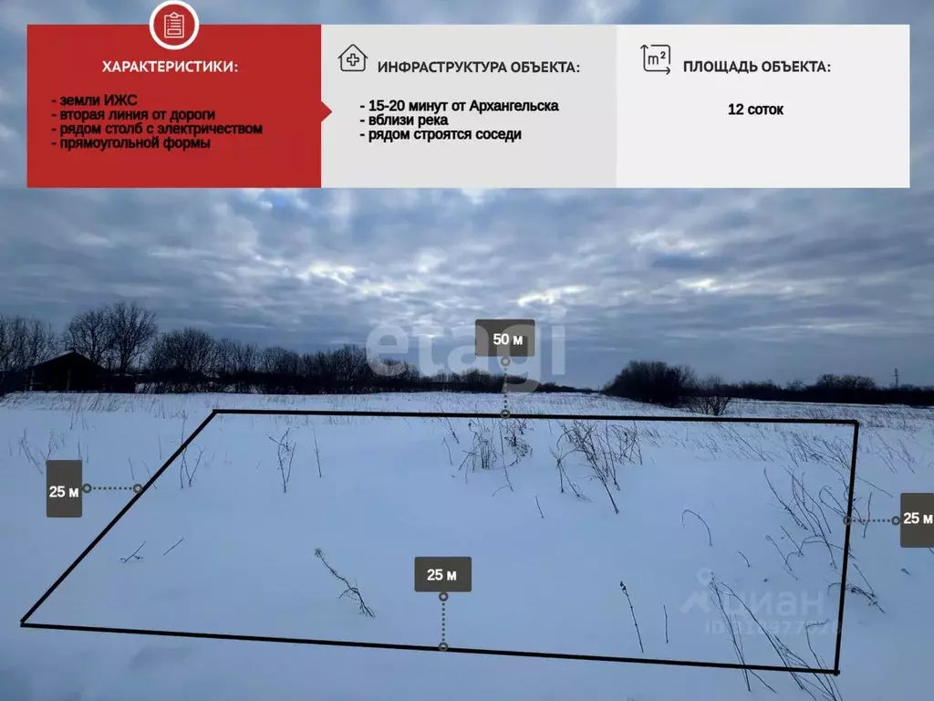Участок в Архангельская область, Архангельск Малое Никольское ТСН,  ... - Фото 0