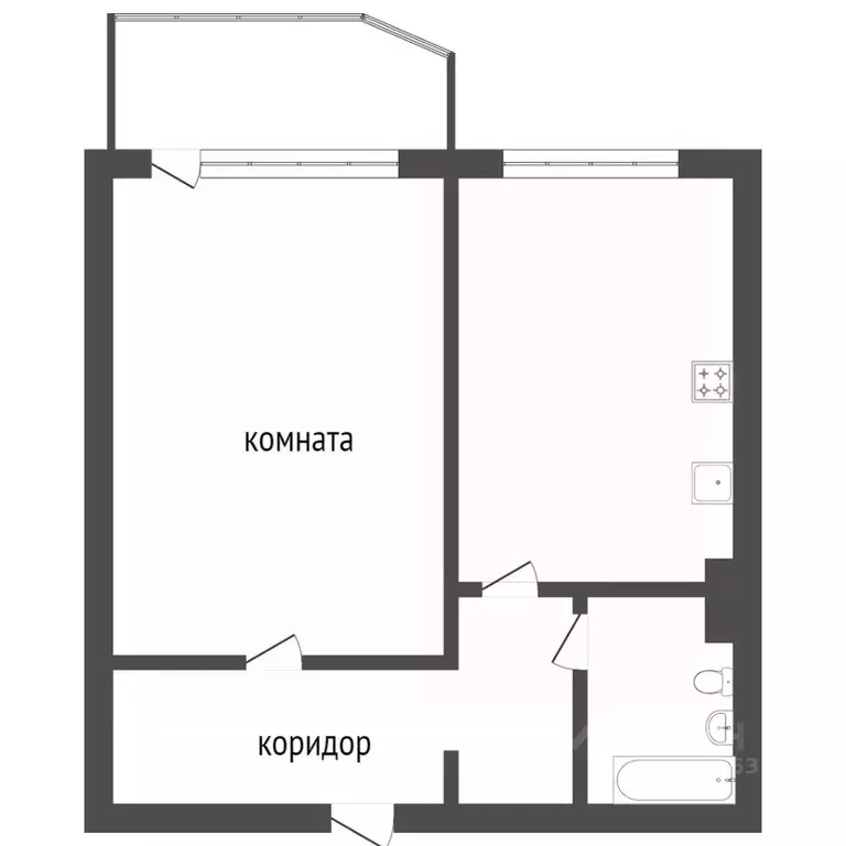 1-к кв. Ханты-Мансийский АО, Сургут ул. Семена Билецкого, 4 (43.2 м) - Фото 0