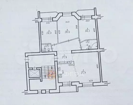 3-к. квартира, 116 м, 2/9 эт. - Фото 0