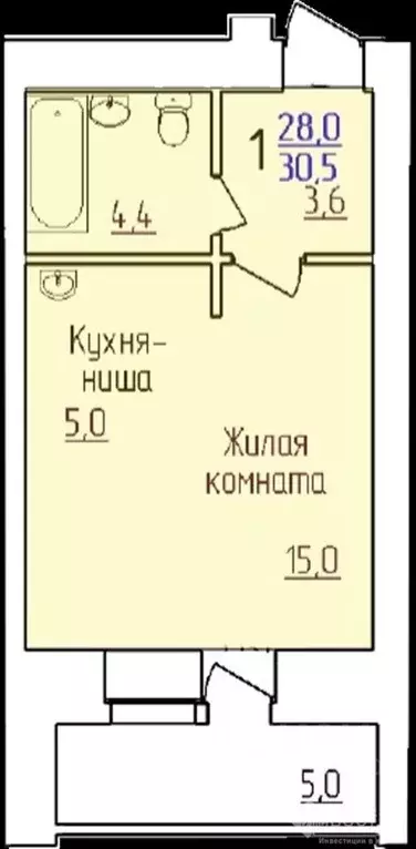 Студия Амурская область, Благовещенск Лазурный Берег жилой комплекс, 7 ... - Фото 0