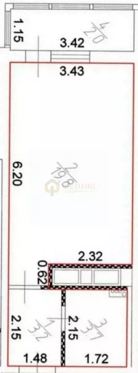 Студия Ленинградская область, Мурино Всеволожский район, ул. Шувалова, ... - Фото 1