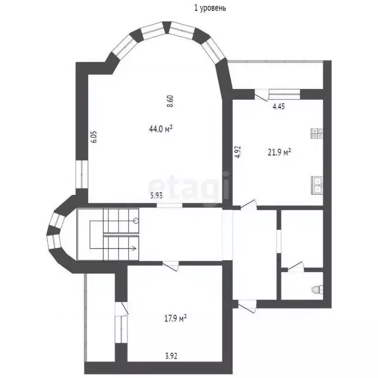 4-к кв. Тюменская область, Тюмень Елецкая ул., 3 (243.0 м) - Фото 1