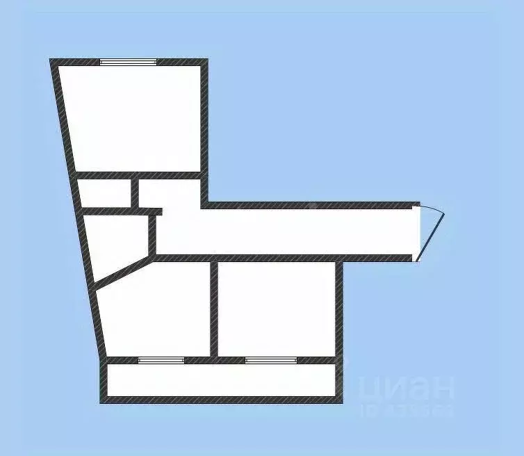 3-к кв. Белгородская область, Губкин ул. Раевского, 23 (69.1 м) - Фото 1