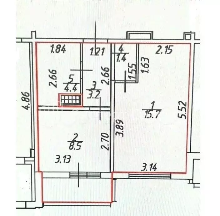 1-к кв. Санкт-Петербург ул. Корнея Чуковского, 7к4 (33.2 м) - Фото 2