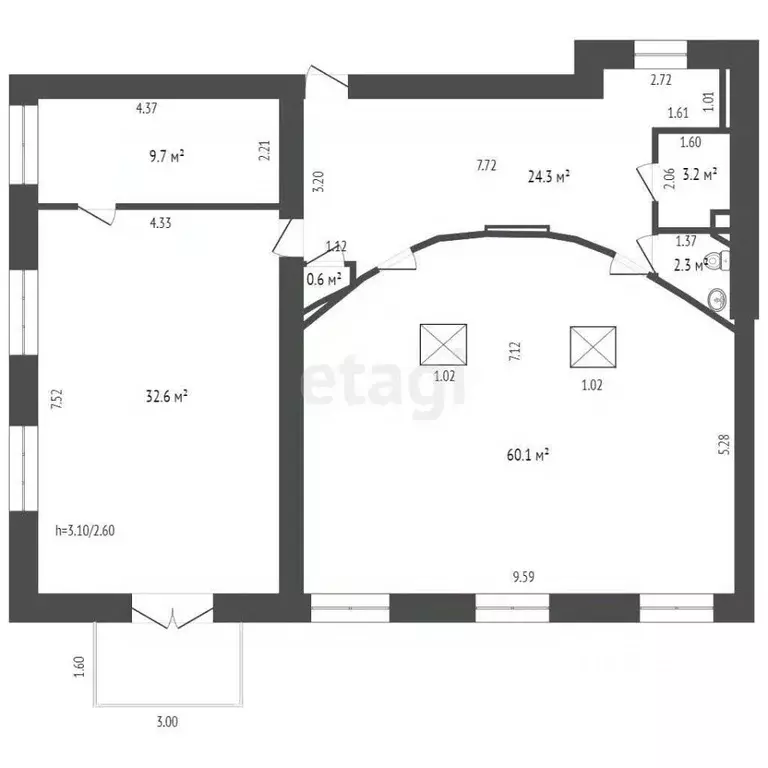 Офис в Хабаровский край, Комсомольск-на-Амуре Красногвардейская ул., ... - Фото 2