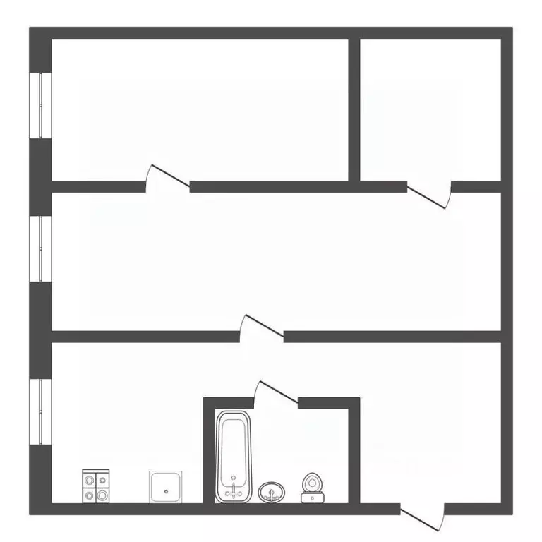 2-к кв. Тульская область, Тула ул. Николая Руднева, 70 (42.8 м) - Фото 2