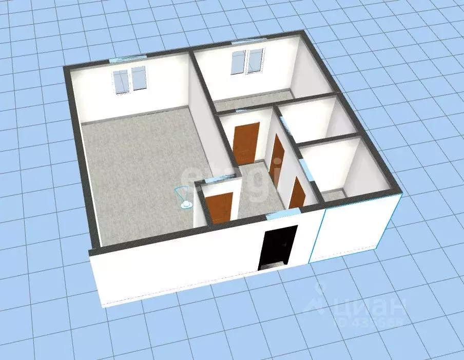 1-к кв. Белгородская область, Губкин ул. Королева, 12 (36.8 м) - Фото 2