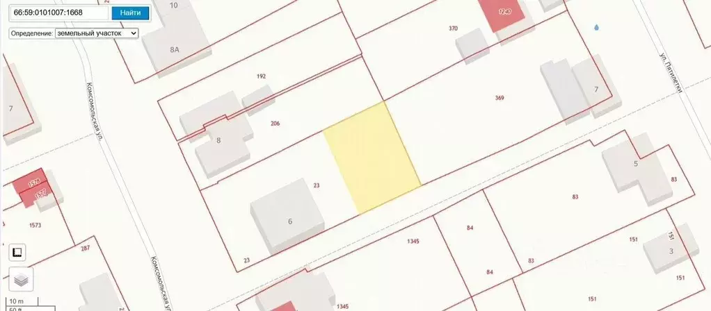 Участок в Свердловская область, Полевской Комсомольская ул., 6 (6.0 ... - Фото 1