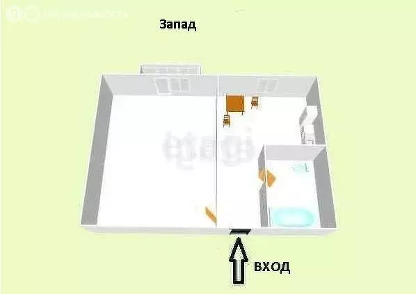 1-комнатная квартира: Новотроицкое, Янтарная улица, 15 (33.7 м) - Фото 1