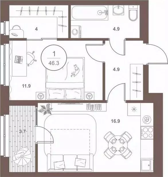 1-к кв. Пензенская область, Пенза Арбеково жилрайон, Дальнее Арбеково ... - Фото 1