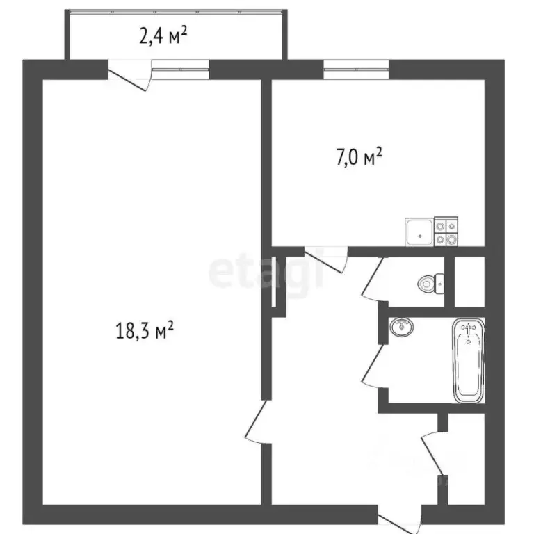 1-к кв. Санкт-Петербург ул. Олеко Дундича, 11 (35.3 м) - Фото 0