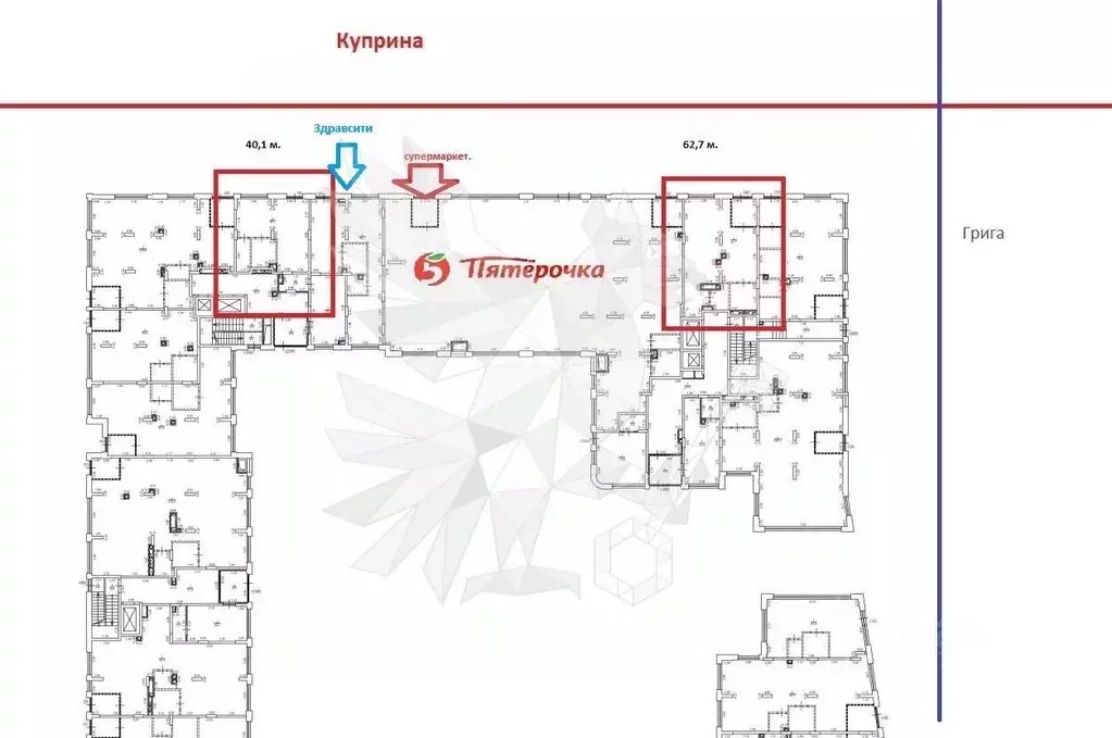 Торговая площадь в Москва Сосенское поселение, просп. Куприна, 3к1 (15 ... - Фото 2