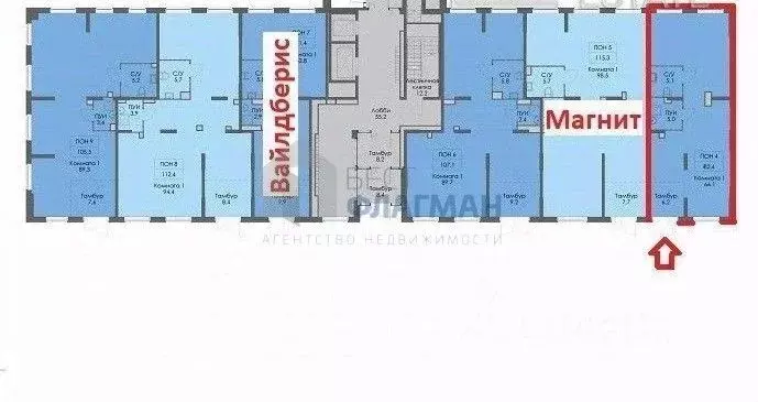 Помещение свободного назначения в Москва ул. Усадебный Парк, 7к1 (82 ... - Фото 2