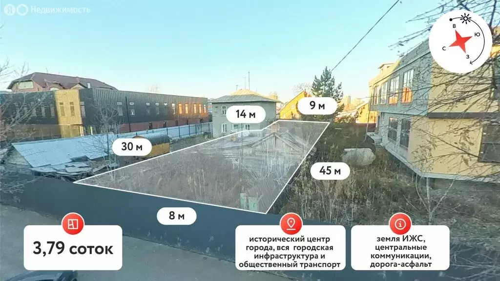 Участок в Тюмень, Ямская улица (3.8 м) - Фото 1