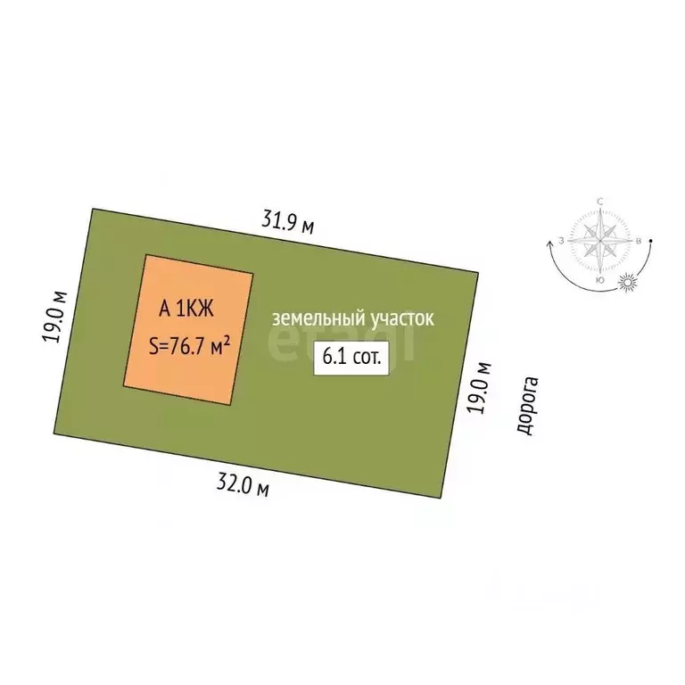 Дом в Тюменская область, Тюмень Ембаевское ТОО,  (77 м) - Фото 2