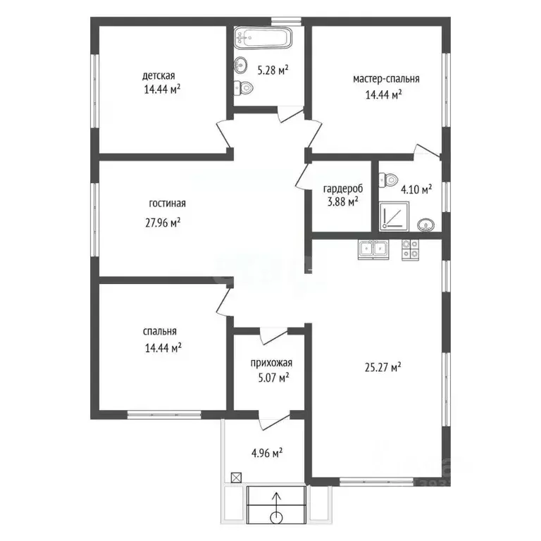 Дом в Тюменская область, Тюмень Тополя-3 СНТ,  (130 м) - Фото 1