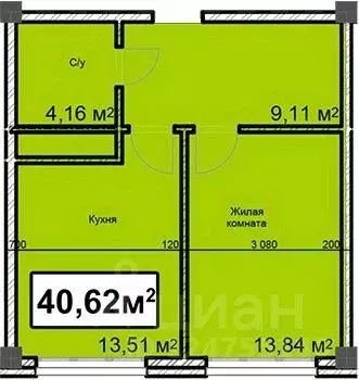 1-к кв. Ставропольский край, Ессентуки ул. Благодатная, 28 (40.62 м) - Фото 0