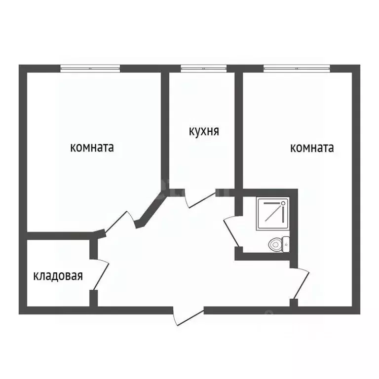 2-к кв. Владимирская область, Ковров Муромская ул., 23 (43.7 м) - Фото 2