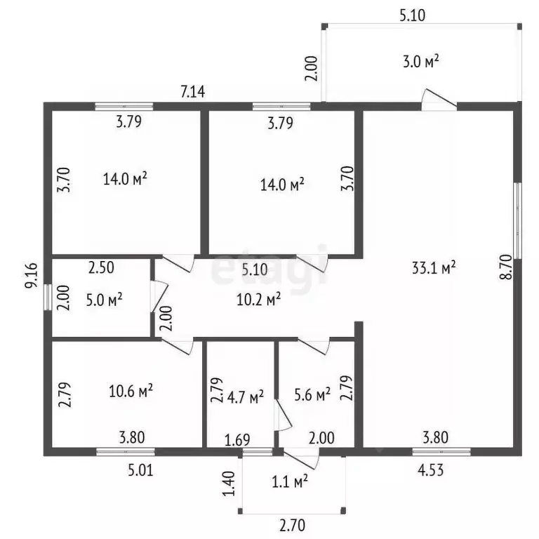 Дом в Ленинградская область, Волосовский район, Клопицкое с/пос, д. ... - Фото 2