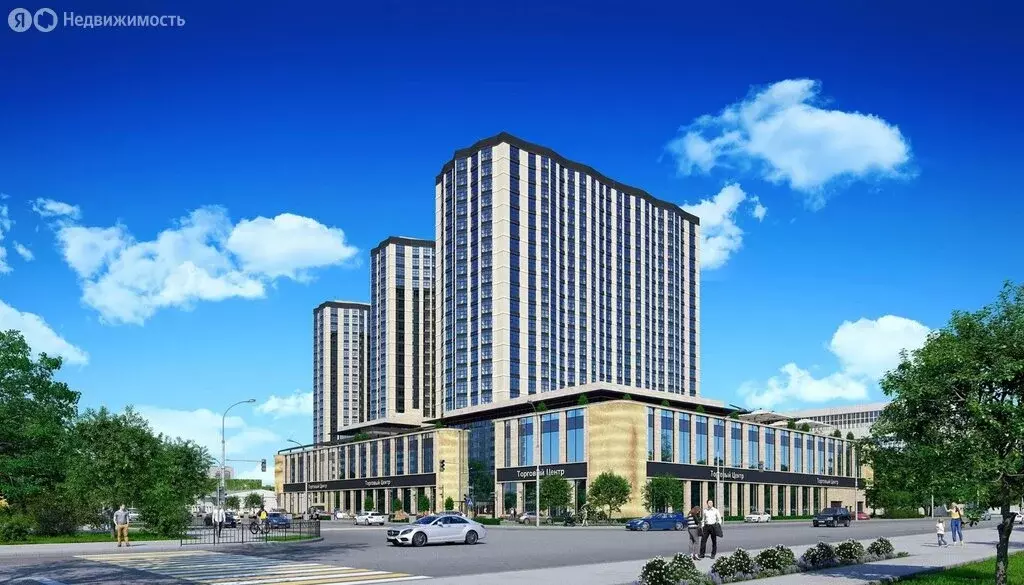 Квартира-студия: Ростов-на-Дону, Красноармейская улица, 157В/83с1 (30 ... - Фото 1