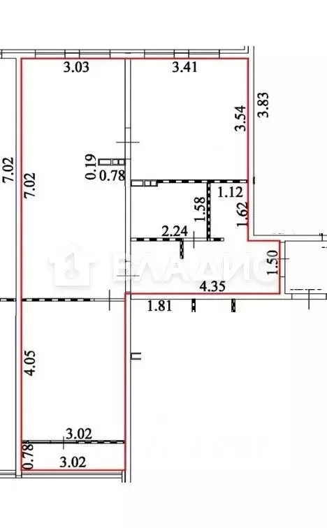 3-к кв. Пензенская область, Пензенский район, Засечный сельсовет, с. ... - Фото 2