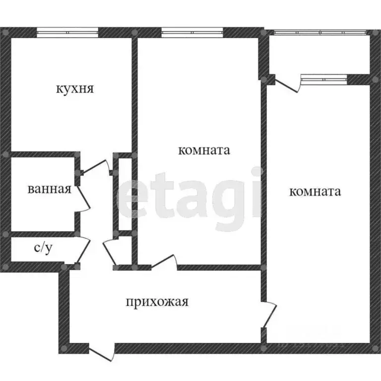 2-к кв. Ямало-Ненецкий АО, Новый Уренгой 2-й мкр, ул. ... - Фото 1