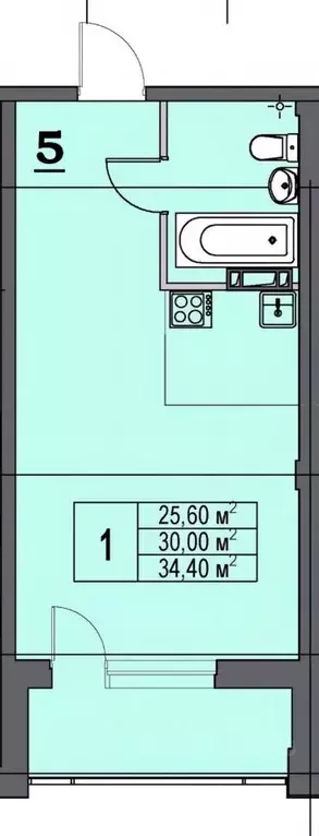 1-к кв. Приморский край, Находка ул. Дзержинского, 18 (34.4 м) - Фото 2