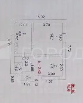 Дом в Алтайский край, Барнаул Якутская ул., 11В (36 м) - Фото 2