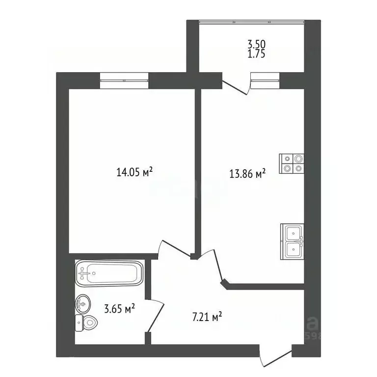 1-к кв. Марий Эл, Йошкар-Ола городской округ, с. Семеновка ул. ... - Фото 1