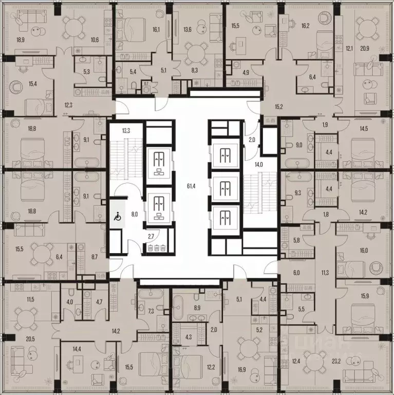 2-к кв. Москва Летниковская ул., 11к1 (59.0 м) - Фото 1