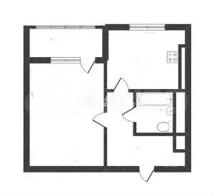 1-к. квартира, 35,9 м, 2/9 эт. - Фото 0
