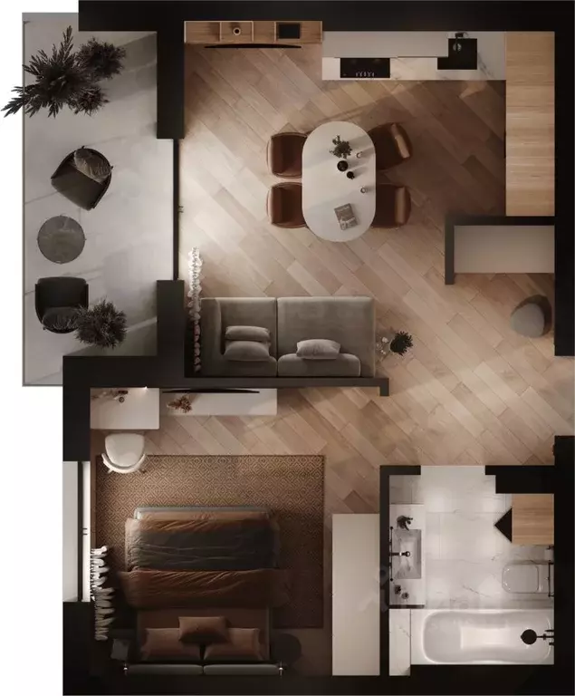 1-к кв. Калининградская область, Зеленоградск ул. Потемкина, 15А ... - Фото 2