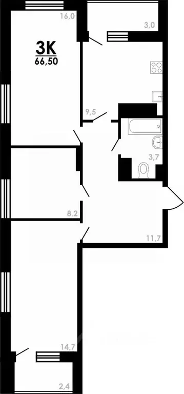 3-к кв. Нижегородская область, Нижний Новгород Коломенская ул., 8к4 ... - Фото 0