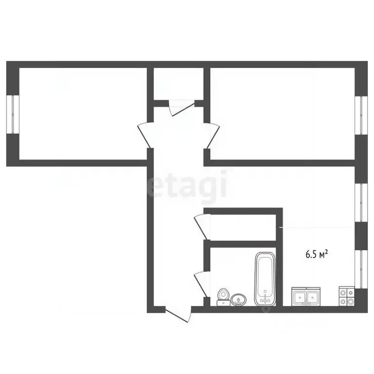 3-к кв. Владимирская область, Муром ул. Энгельса, 19 (59.7 м) - Фото 1