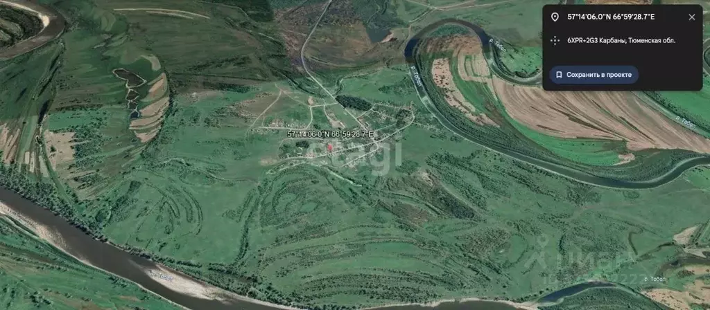 Участок в Тюменская область, Ярковский муниципальный округ, д. Карбаны ... - Фото 1