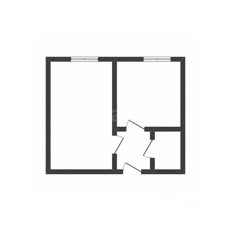 1-к кв. Курганская область, Курган ул. Луначарского, 2 (32.6 м) - Фото 2