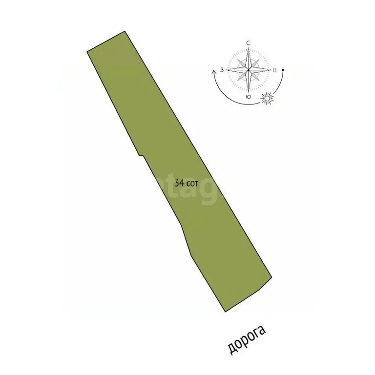 Участок в Самарская область, Шигонский район, с. Суринск Советская ... - Фото 2