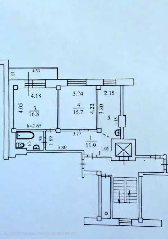 3-к кв. Иркутская область, Иркутск ул. Баррикад, 62/7 (64.0 м) - Фото 1