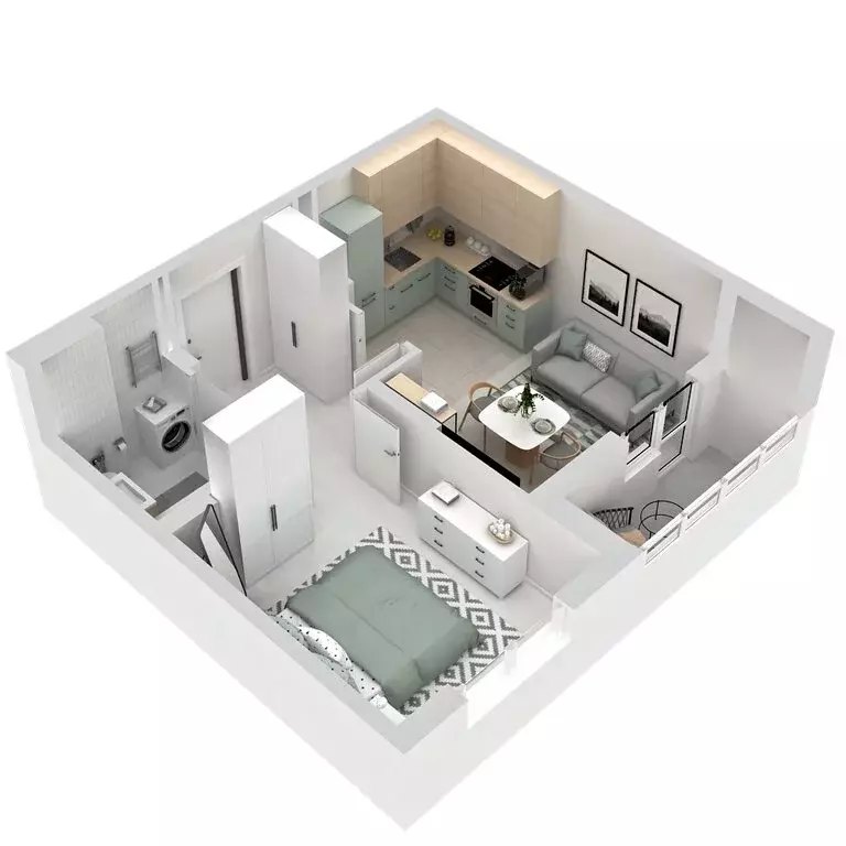 1-комнатная квартира: Екатеринбург, улица Софьи Перовской, 106А (37.41 ... - Фото 2