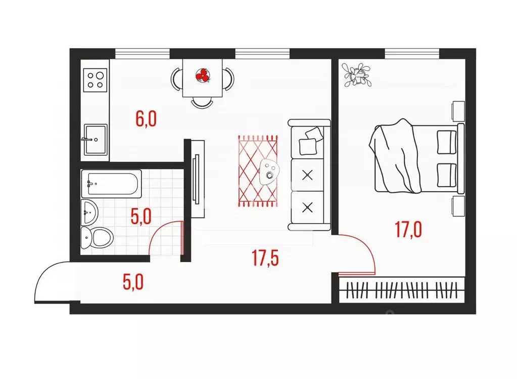 2-к кв. Челябинская область, Челябинск ул. 1-й Участок Мелькомбината ... - Фото 1