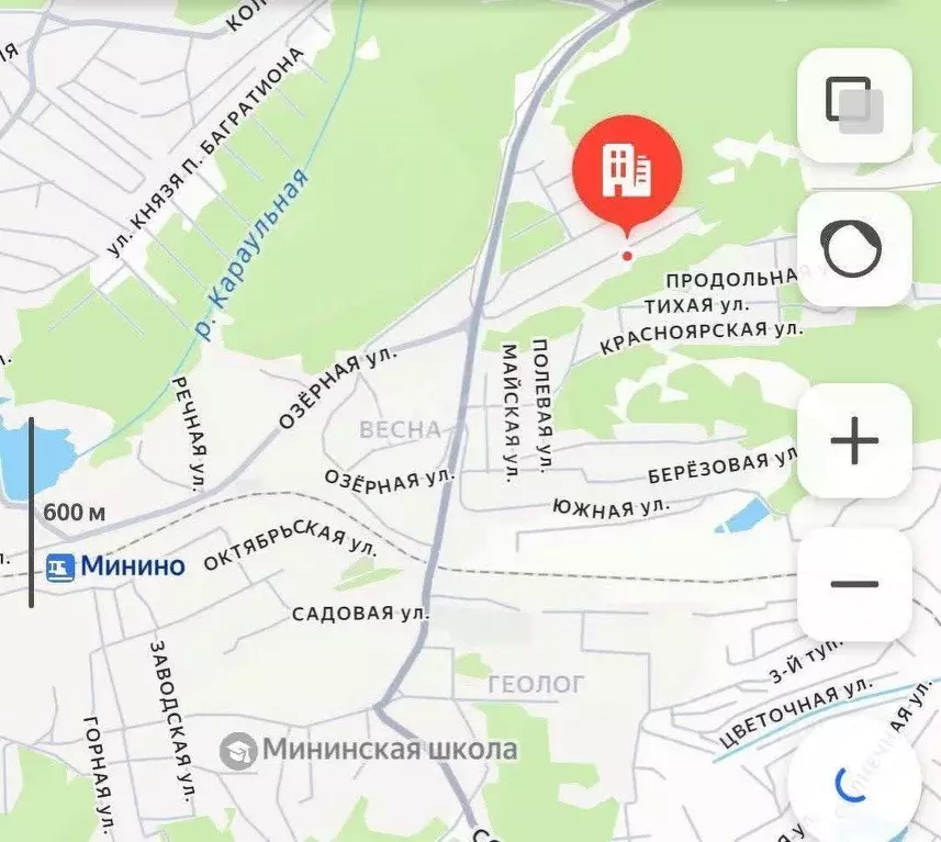 Участок в Красноярский край, Красноярск городской округ, пос. Минино ... - Фото 1