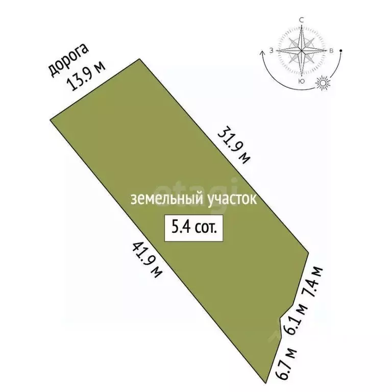 Участок в Ростовская область, Ростов-на-Дону Отважный пер. (5.36 сот.) - Фото 1